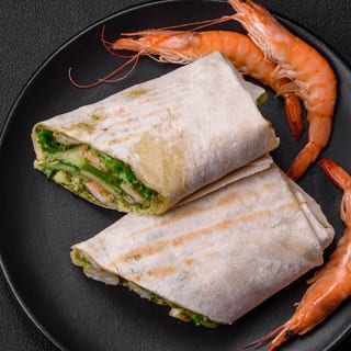 Shrimp Kabob Sandwich